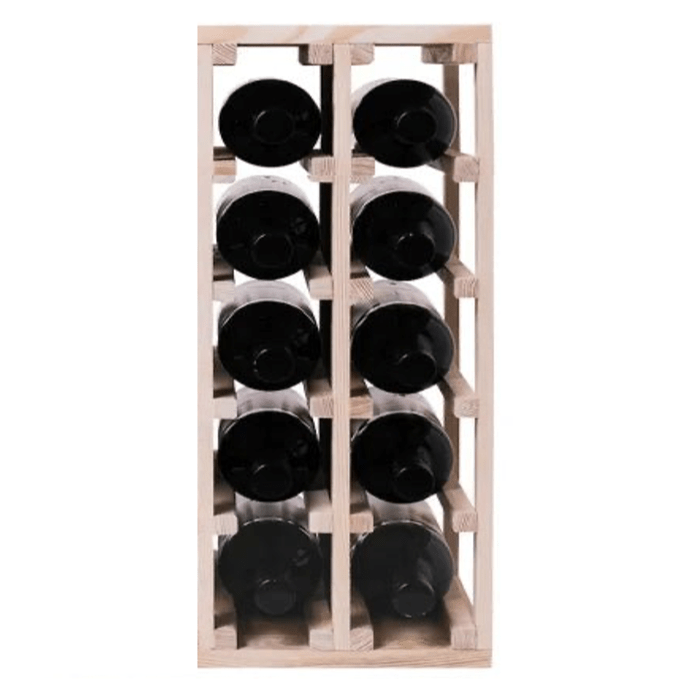 10 Bottles Oak Wine Rack - Wine Rack Store