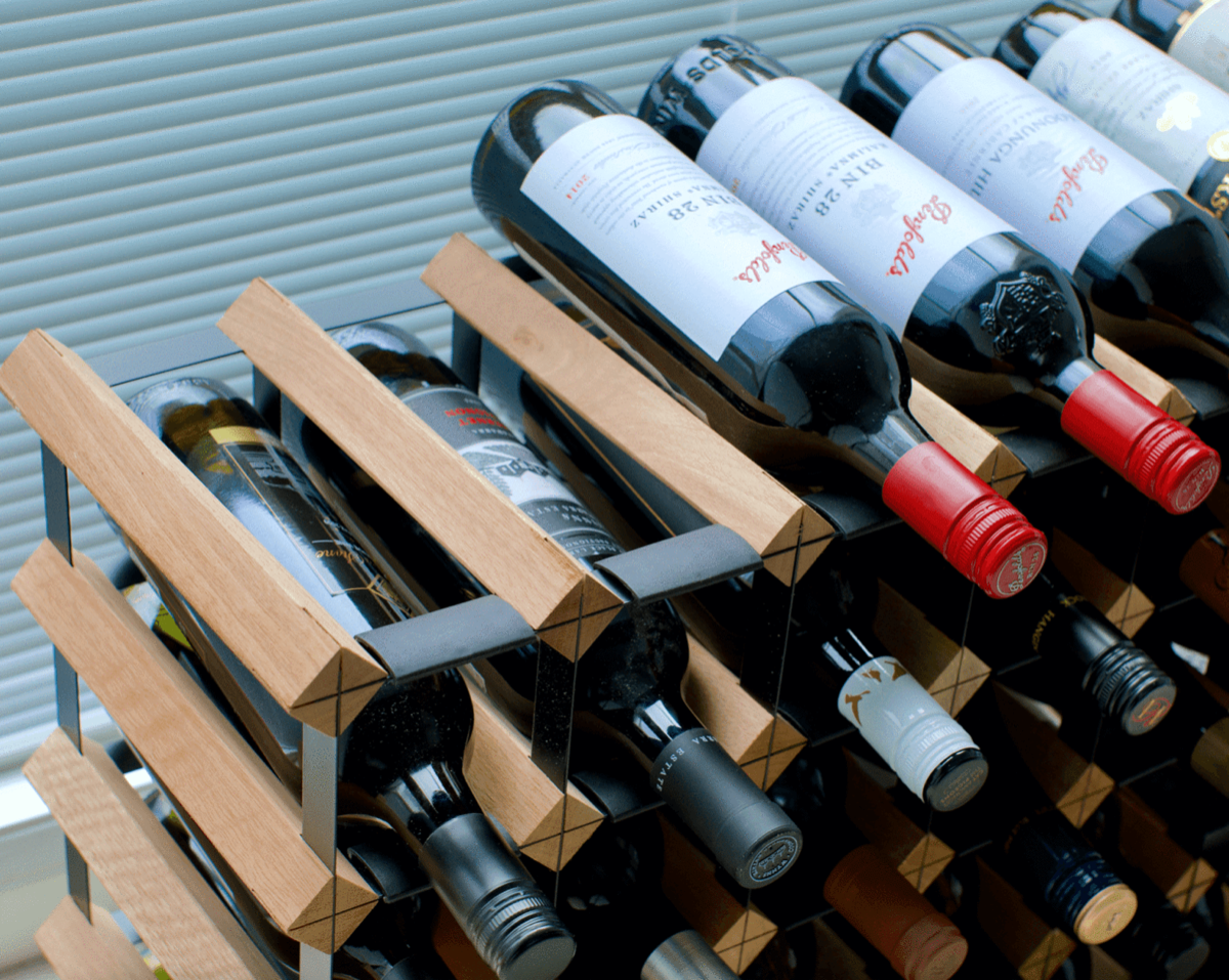 Rustic Wine Rack Storage Customised Rustic Wine Rack | Wood and Metal Build | Cellar Shop – Wine ...