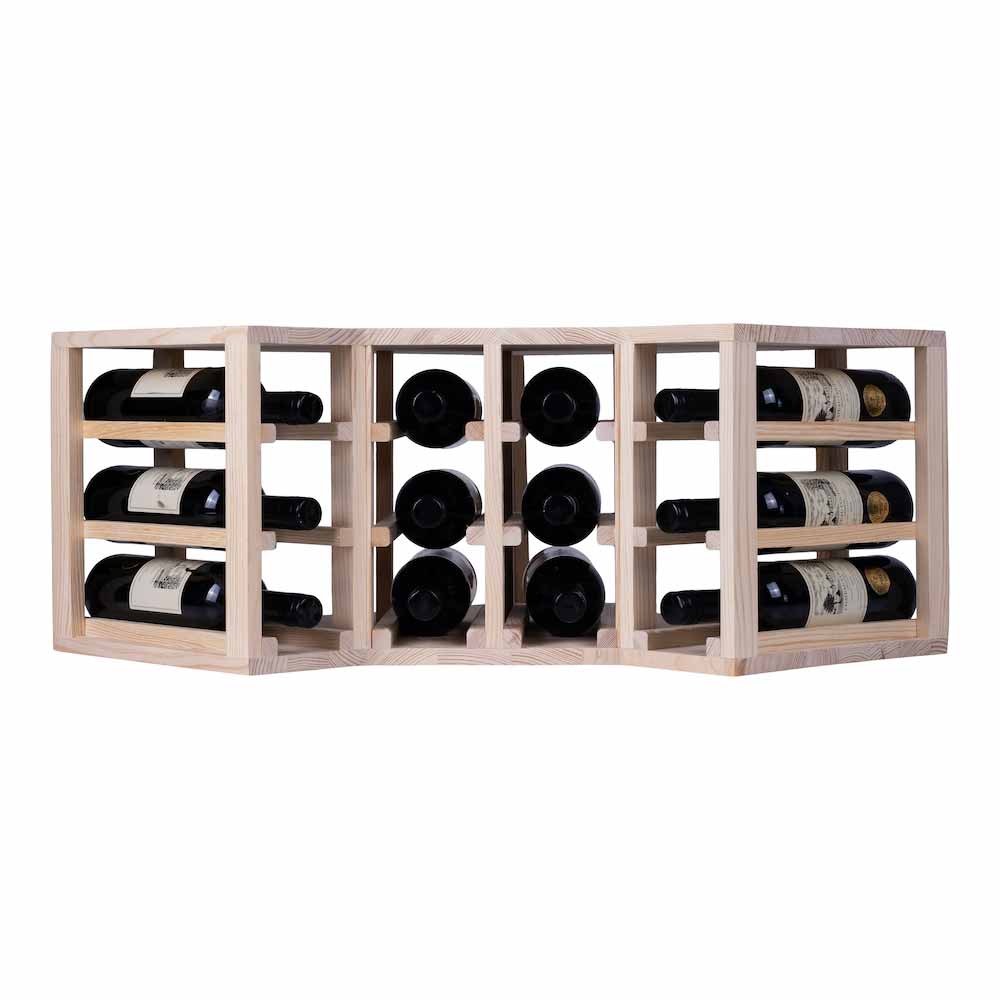 12 bottle Corner Wine Rack - Wine Rack Store