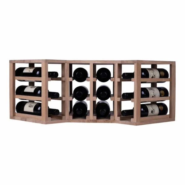 12 bottle Corner Wine Rack - Wine Rack Store