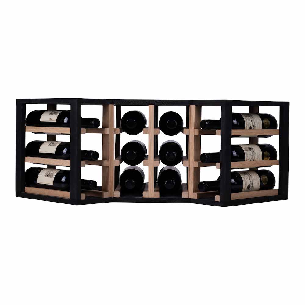 12 bottle Corner Wine Rack - Wine Rack Store