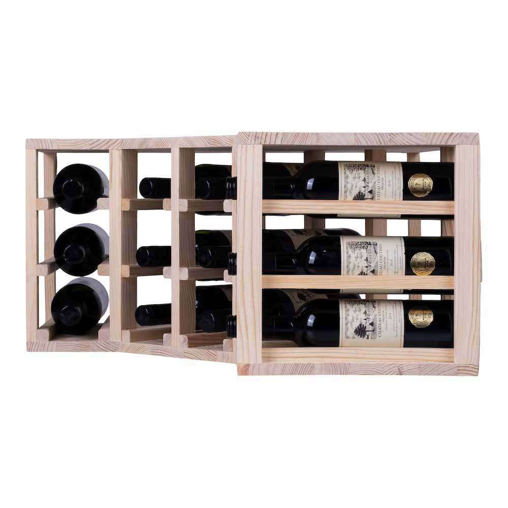 12 bottle Corner Wine Rack - Wine Rack Store