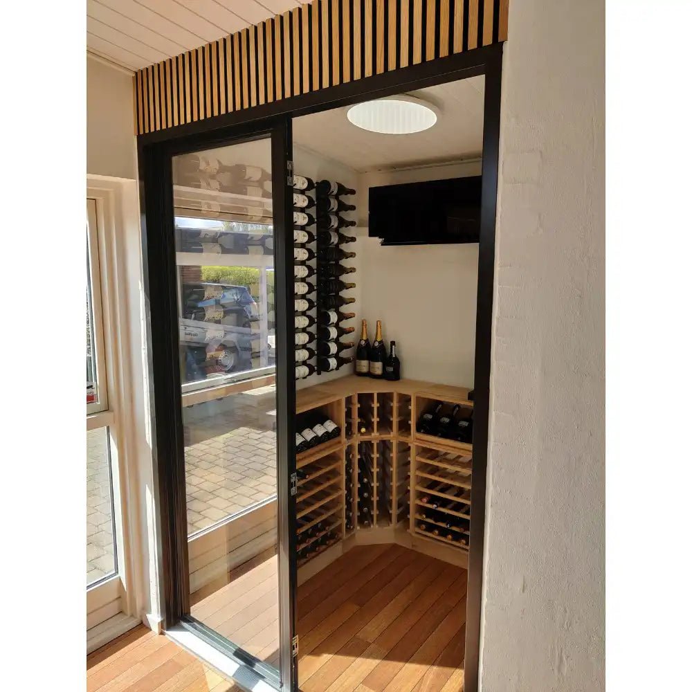 Corner wine cellar sale