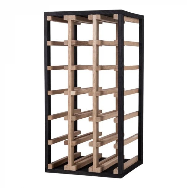 18 Bottles Oak Wine Rack - Wine Rack Store