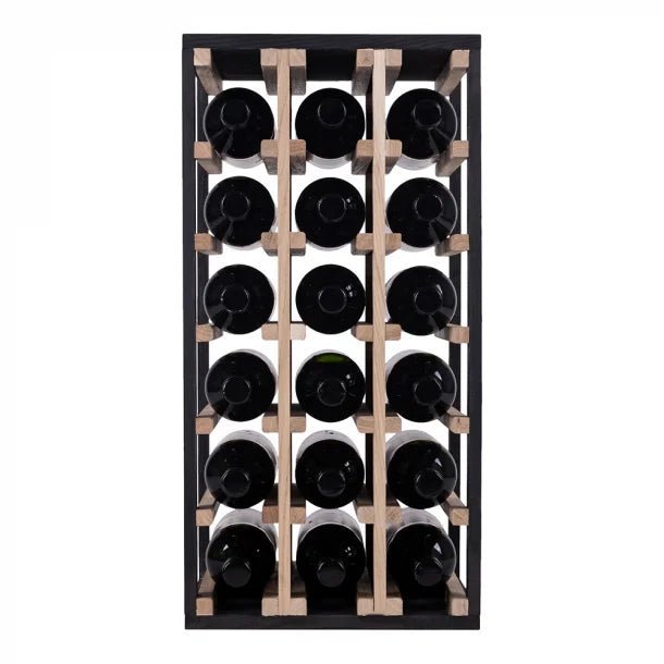 18 Bottles Oak Wine Rack - Wine Rack Store