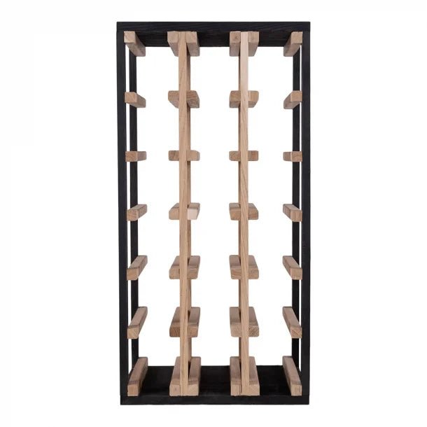 18 Bottles Oak Wine Rack - Wine Rack Store