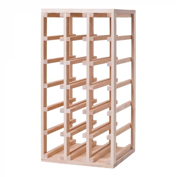 18 Bottles Oak Wine Rack - Wine Rack Store