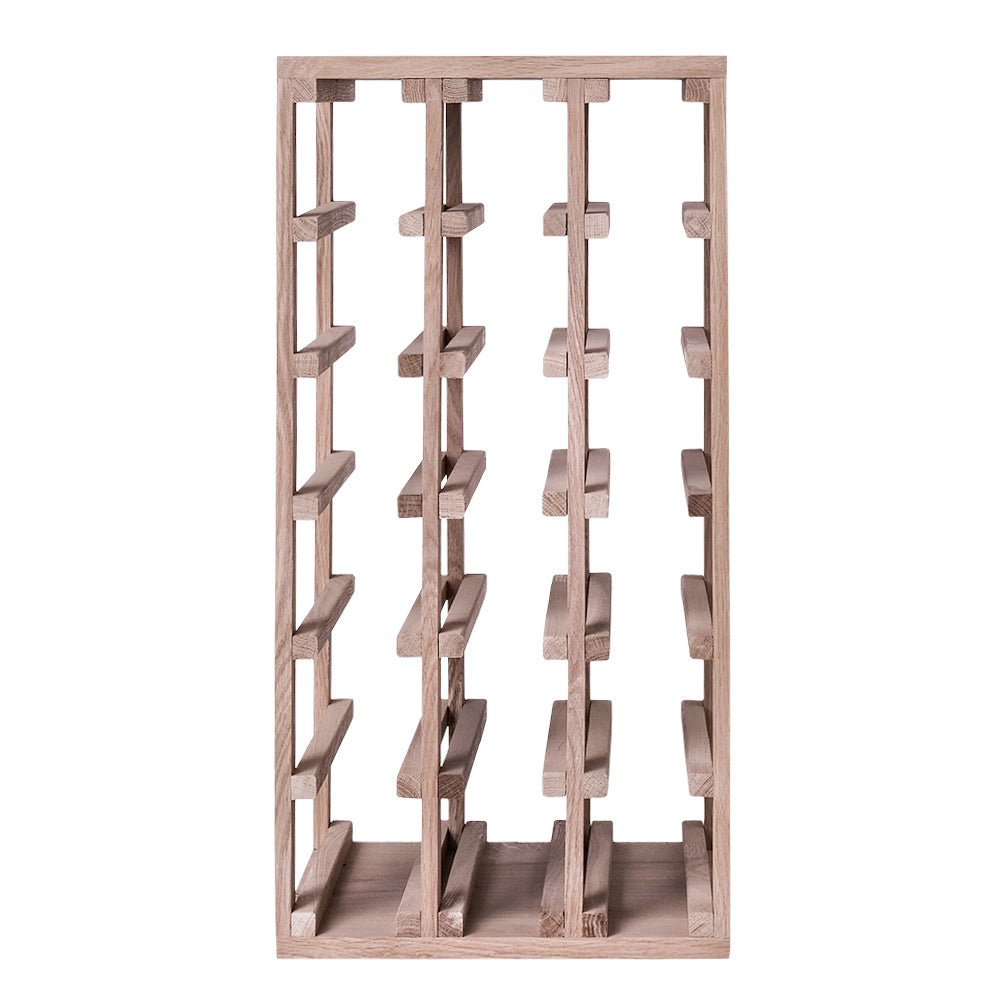 18 Bottles Oak Wine Rack - Wine Rack Store