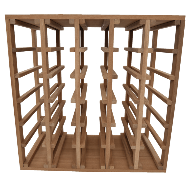 Sapele Hardwood 30 Bottles Wine Rack - Wine Rack Store