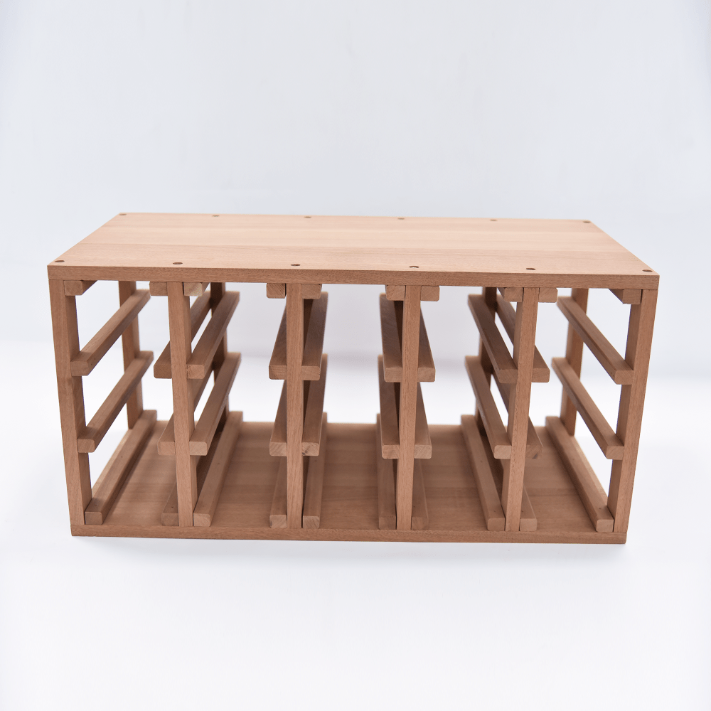 Sapele Hardwood 30 Bottles Wine Rack - Wine Rack Store