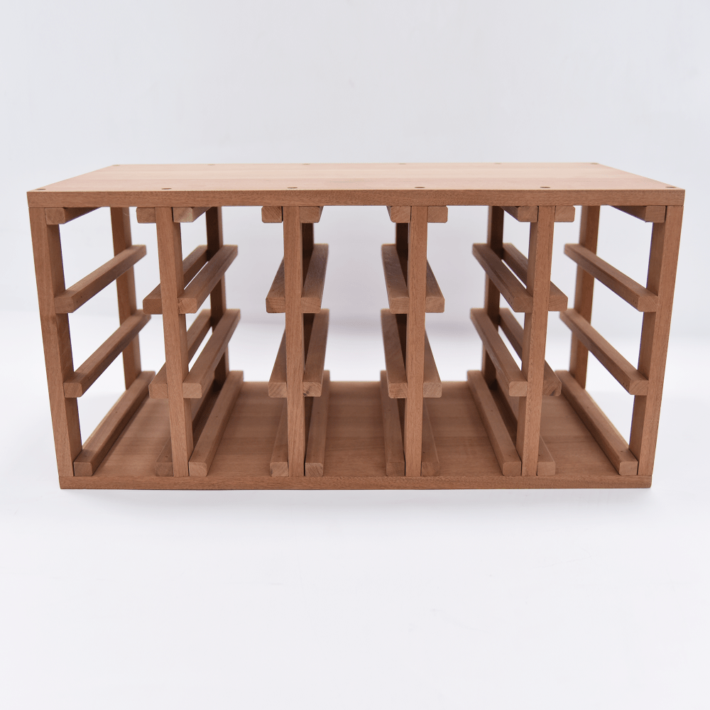 Sapele Hardwood 30 Bottles Wine Rack - Wine Rack Store