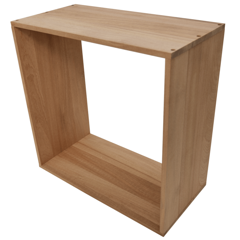 Sapele Hardwood Cube Wine Rack - Wine Rack Store