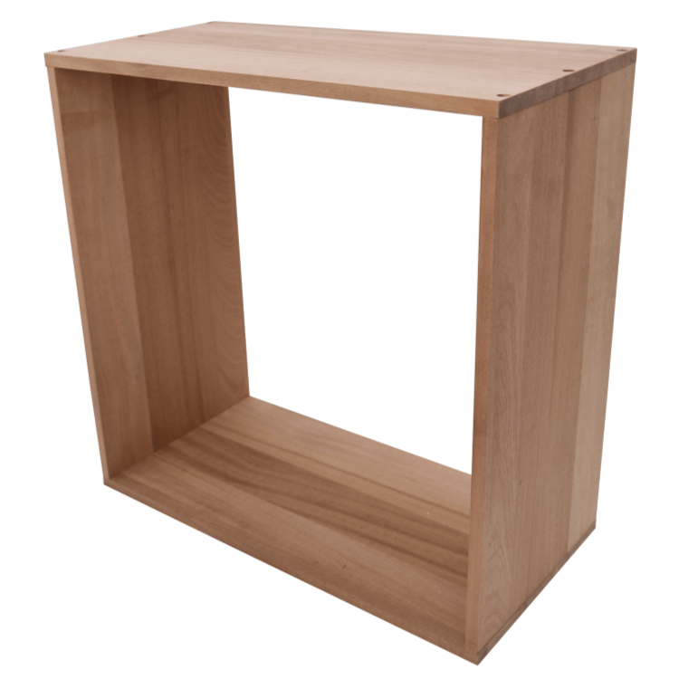Sapele Hardwood Cube Wine Rack - Wine Rack Store