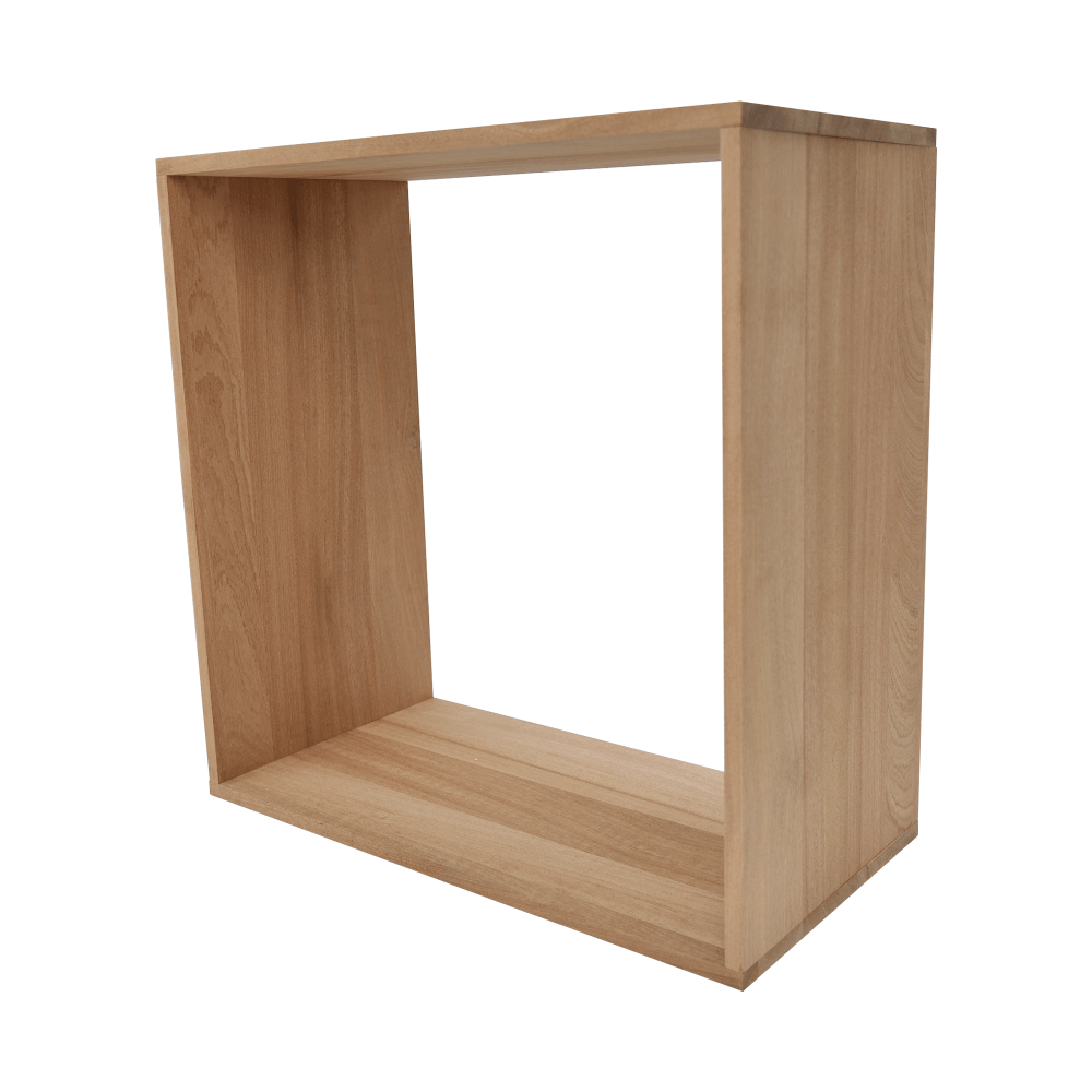 Sapele Hardwood Cube Wine Rack - Wine Rack Store
