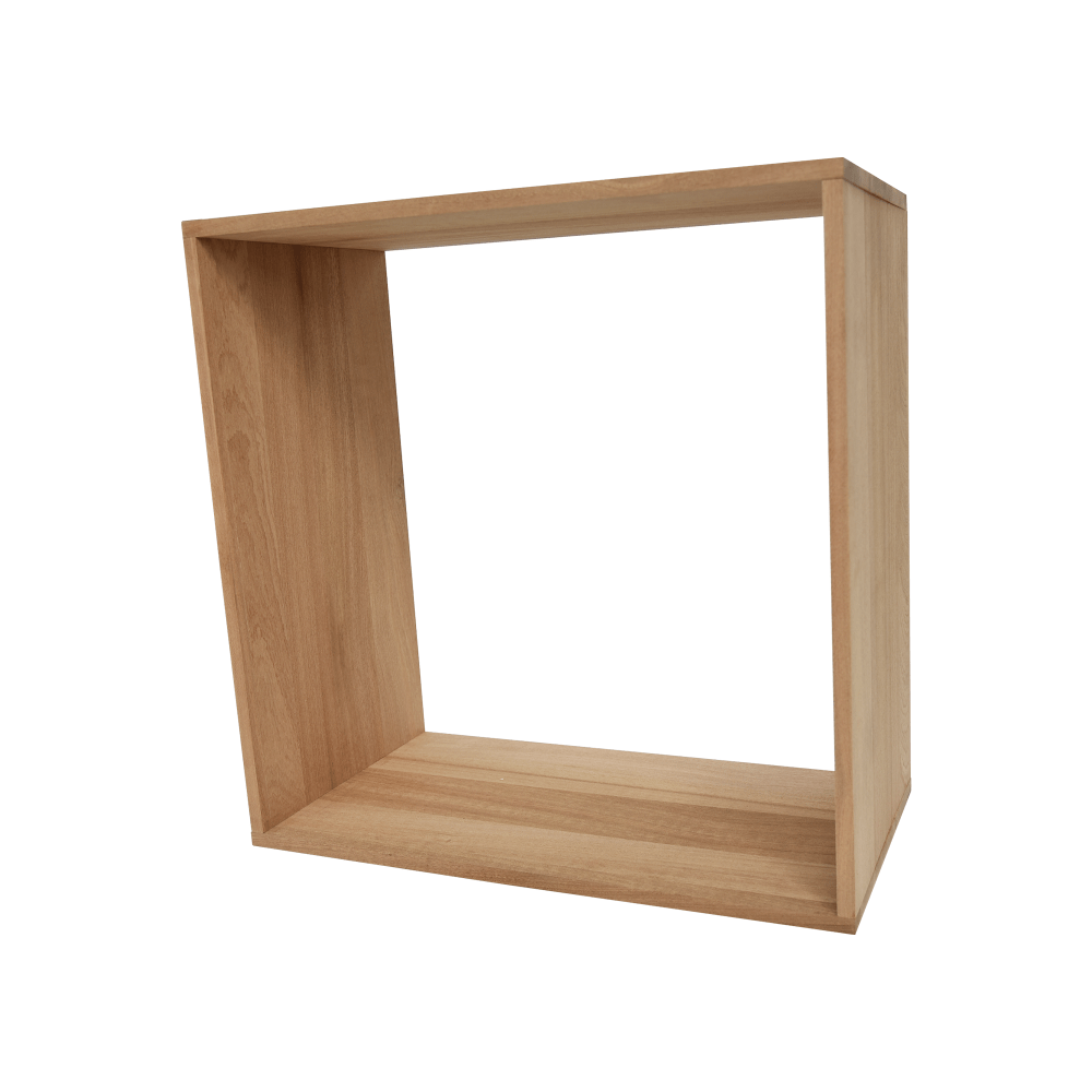 Sapele Hardwood Cube Wine Rack - Wine Rack Store