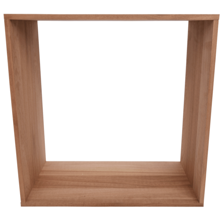 Sapele Hardwood Cube Wine Rack - Wine Rack Store