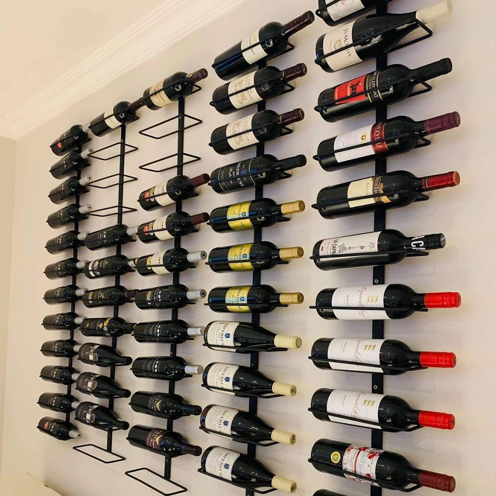 Wine String Rack 12 Bottles Wall Mounted Wine Rack - Wine Rack Store