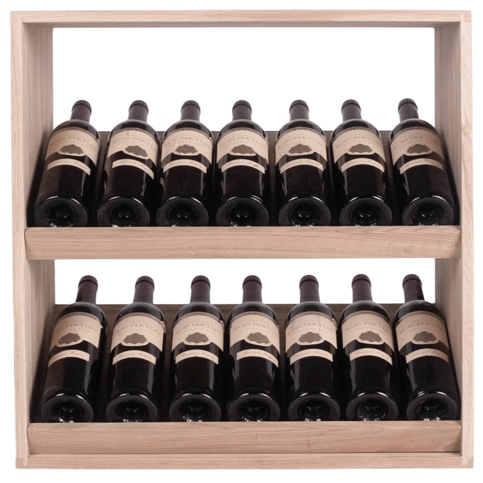 Solid Oak Display Wine Rack - Wine Rack Store