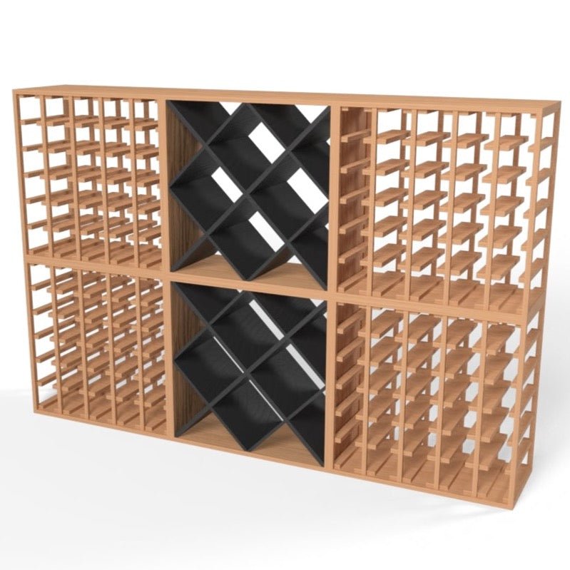 180 Bottles Diamond Wine Rack Set - Style 2.