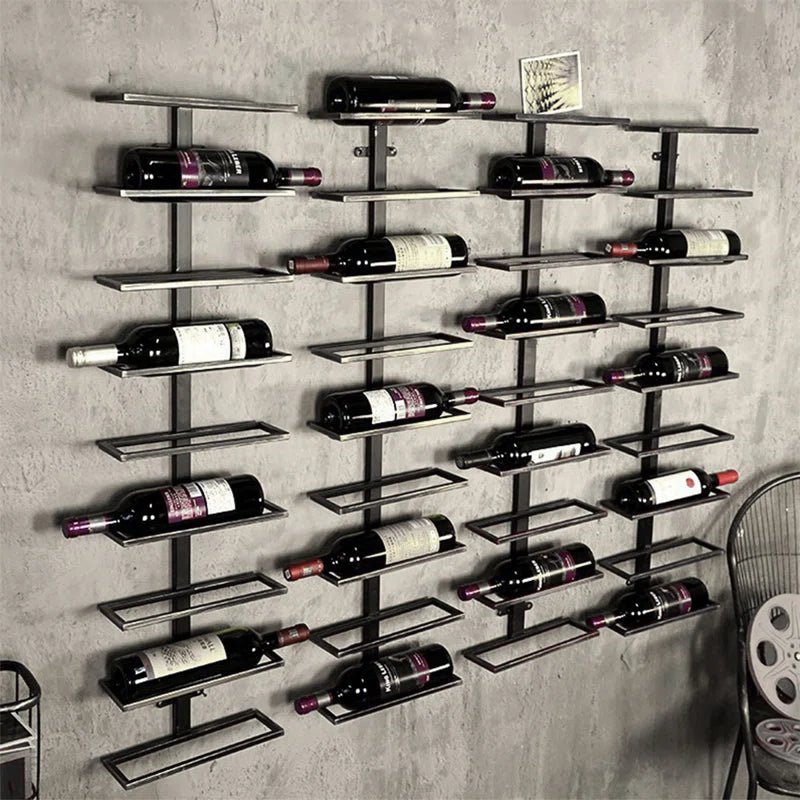 Wall Mounted Wine Rack 9 Bottles Wine Rack Store