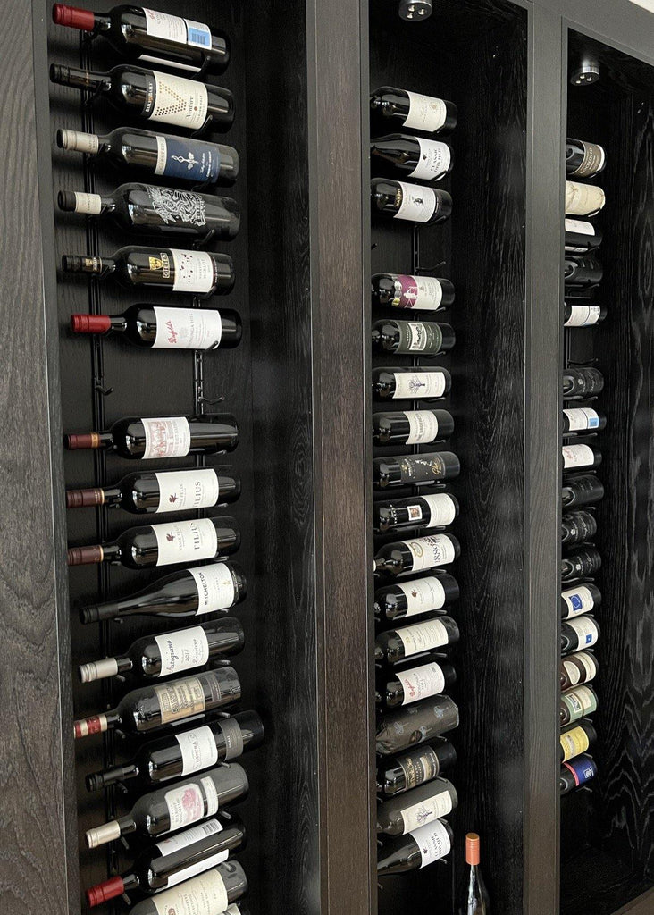 One Bottle Deep Wall Mounted Wine Rack.